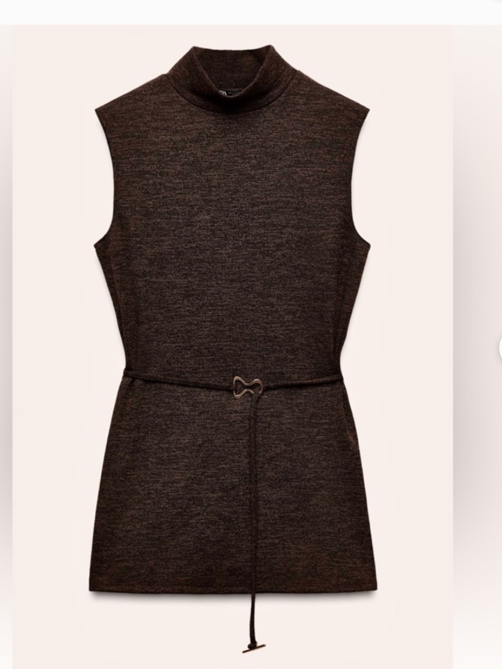 NEW Zara Taupe  BROWN Sleeveless Knit TOP SIZE M 
🚨NO DISCOUNT